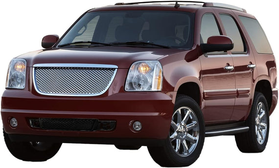 ARMORDILLO® 2007-2014 GMC Yukon/Yukon XL Round Hole Mesh Style Lower Front Grille -Gloss Black