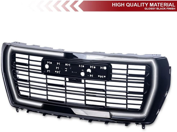 ARMORDILLO® 2021-2024 GMC Yukon/Yukon XL/Denali Dynamic Sequential LED Front Grille -Gloss Black
