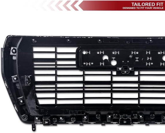 ARMORDILLO® 2021-2024 GMC Yukon/Yukon XL/Denali Custom Style Front Grille -Gloss Black