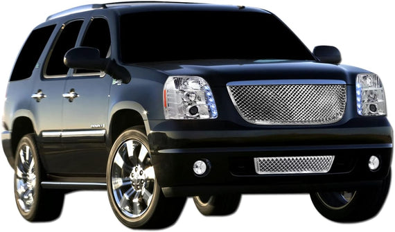 ARMORDILLO®  2007-2014 GMC Yukon / Yukon XL / Denali Mesh Style Lower Front Grille -Chrome