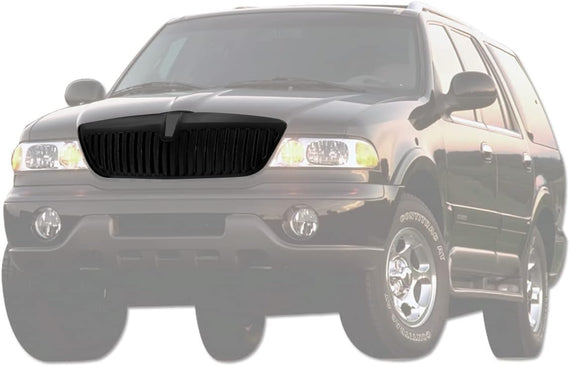 ARMORDILLO® 1998-2002 Lincoln Navigator Vertical Style Front Hood Bumper Grille -Gloss Black