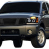 ARMORDILLO® 2004-2007 Nissan Titan Vertical Style Front Grille -Gloss Black