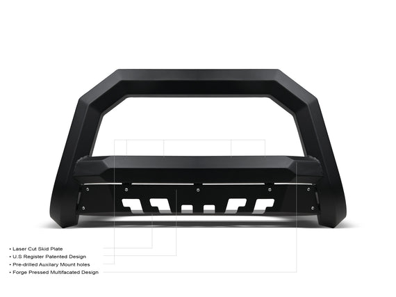 ARMORDILLO® RAYDEN 2007-2020 GMC Yukon Grille Guard Bull Bar -Matte Black