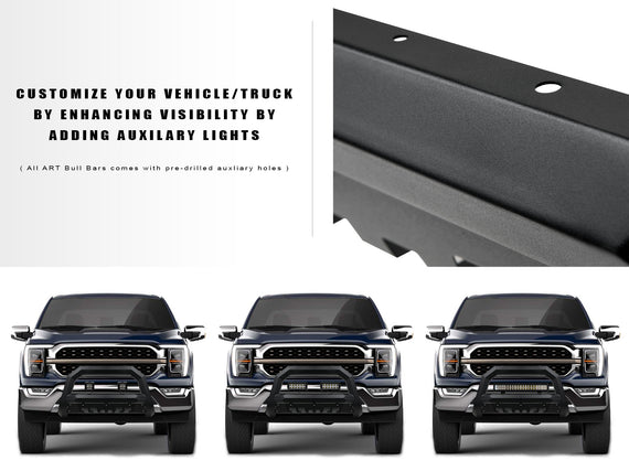 ARMORDILLO® RAYDEN 2007-2020 GMC Yukon Grille Guard Bull Bar -Matte Black