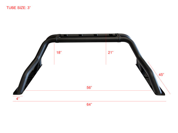 ARMORDILLO® CR1 Heavy Duty Roll Bar Chase Rack (For Mid Size Truck)