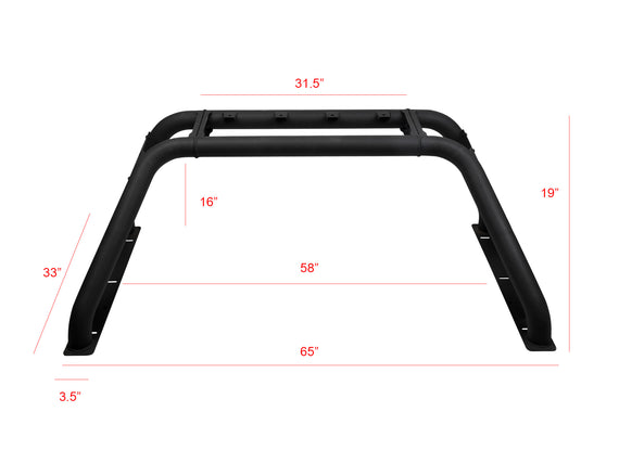 ARMORDILLO® CRB Heavy Duty Roll Bar Chase Rack (For Mid Size Truck)