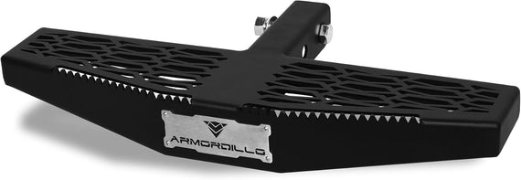 ARMORDILLO® Universal Fit AR Series Mesh Rear Steel Hitch Step -Matte Black