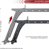 ARMORDILLO® Universal Fit Adjustable Truck Bed Ladder Rack (For Mid Size Truck)