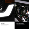 ARMORDILLO® SQP Series 2002-2005 Dodge RAM 1500 Projector Headlights (Halogen Projector w/ Sequential Signal/LumenX Light Bar) -Black Housing