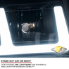 ARMORDILLO® SQ Series 1999-2002 Chevrolet Silverado 1500 Headlights (Crystal Headlights w/ Sequential Signal/LumenX Light Bar) -Chrome Housing