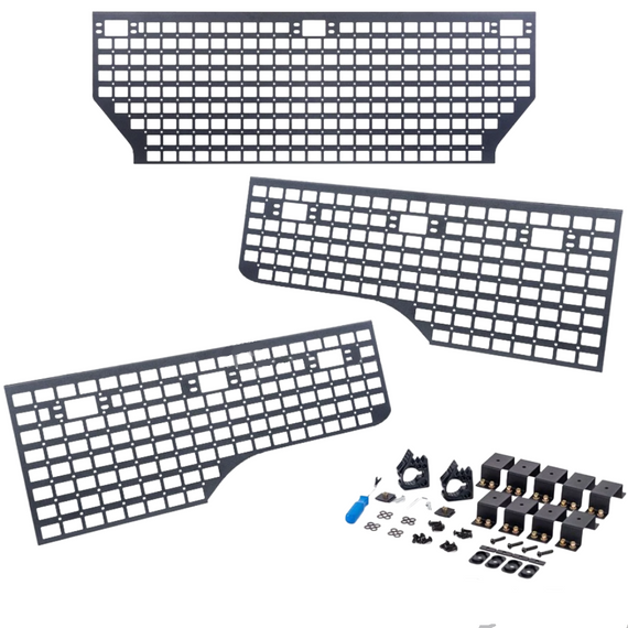 ARMORDILLO® 2023-2025 Chevrolet Colorado 5' Bed Steel Molle Panels -3pc
