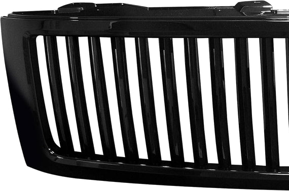 ARMORDILLO® 2007-2013 Chevrolet Silverado 1500 Vertical Style Front Grille -Gloss Black