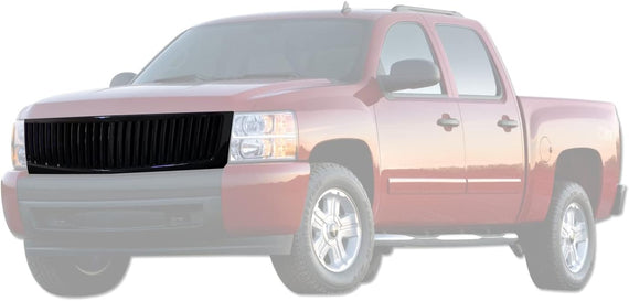 ARMORDILLO® 2007-2013 Chevrolet Silverado 1500 Vertical Style Front Grille -Gloss Black