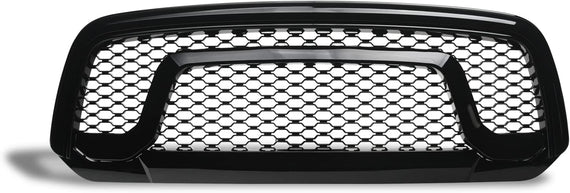ARMORDILLO® 2013-2018 Dodge RAM 1500 Rebel Honeycomb Mesh Style Front Hood Bumper Grille -Gloss Black
