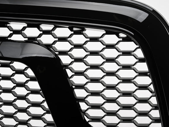 ARMORDILLO® 2013-2018 Dodge RAM 1500 Rebel Honeycomb Mesh Style Front Hood Bumper Grille -Gloss Black