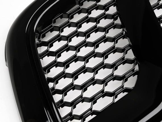 ARMORDILLO® 2013-2018 Dodge RAM 1500 Rebel Honeycomb Mesh Style Front Hood Bumper Grille -Gloss Black