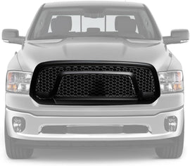 ARMORDILLO® 2019-2024 Dodge RAM CLASSIC 1500 Rebel Honeycomb Mesh Style Front Hood Bumper Grille -Matte Black
