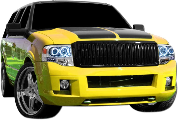ARMORDILLO® 2007-2014 Ford Expedition Vertical Style Front Grille -Gloss Black