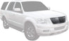 ARMORDILLO® 2003-2006 Ford Expedition Vertical Style Front Grille -Chrome