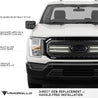 ARMORDILLO® 2021-2023 Ford F-150 RVT Rivet Bolt Steel Wire Mesh Style LED Front Grille -Gloss Black