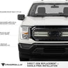 ARMORDILLO® 2021-2023 Ford F-150 RVT Rivet Bolt Steel Wire Mesh Style LED Front Grille -Gloss Black