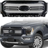 ARMORDILLO® 2021-2023 Ford F-150 RVT Rivet Bolt Steel Wire Mesh Style LED Front Grille -Gloss Black