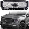 ARMORDILLO® 2021-2023 Ford F-150 RVT Rivet Bolt Steel Wire Mesh Style Front Grille -Gloss Black