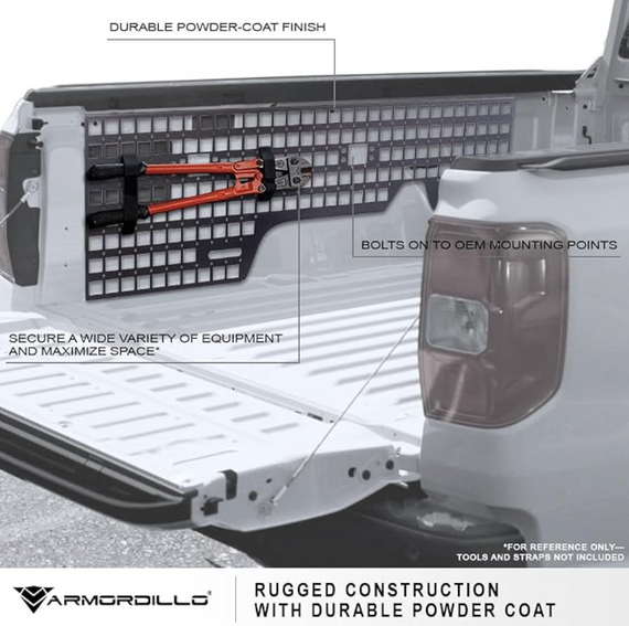 ARMORDILLO® 2019-2023 Ford Ranger 6' Bed Steel Molle Panels -2pc