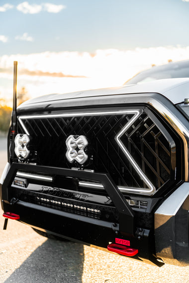 ARMORDILLO® 2022-2025 Toyota Tundra LEX Style Mesh LED Front Grille -Gloss Black