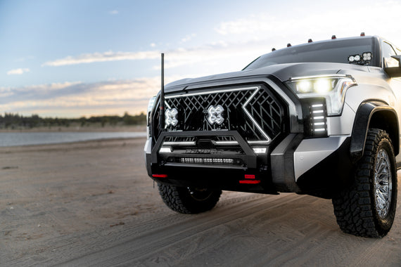 ARMORDILLO® 2022-2025 Toyota Tundra LEX Style Mesh LED Front Grille -Gloss Black