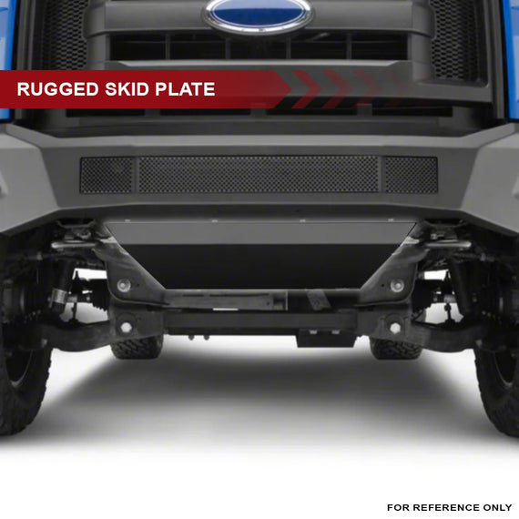 ARMORDILLO® IRONCLAD Series 2014-2015 GMC Sierra 1500 Steel Front Bumper w/ Skid Plate -Matte Black