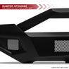 ARMORDILLO® WARHORN Series 2015-2017 Ford F-150 Steel Front Bumper w/ Skid Plate & Hoop Bar -Matte Black