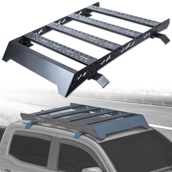 ARMORDILLO® 2024-2026 Ford Ranger Crew Cab Low Profile Light-Weight Heavy Duty Roof Rack w/ Wind Fairing