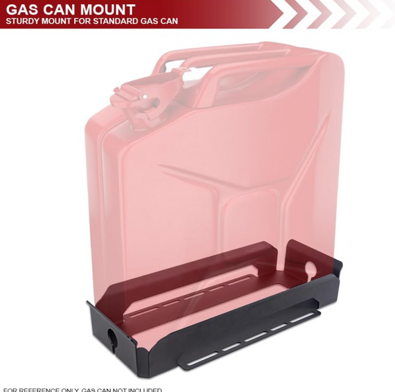 ARMORDILLO® Universal Fit Truck Bed Tire Carrier Rack w/ Gas Can Mount (For Full Size Truck)