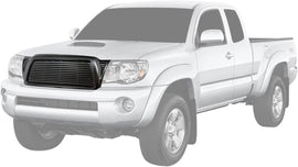 ARMORDILLO® 2005-2011 Toyota Tacoma Horizontal Style Front Grille -Matte Black