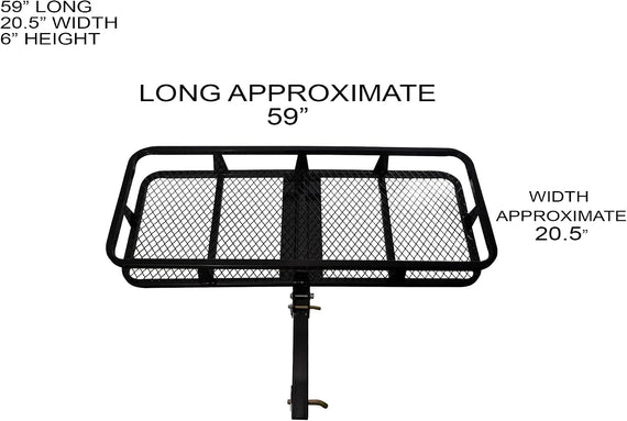 ARMORDILLO® 20' X 58' Mesh Foldable Rear Hitch Cargo Basket