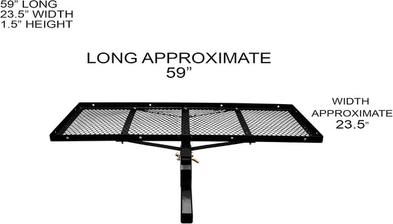 ARMORDILLO® Universal Fit 23' X 59' Mesh Foldable Rear Hitch Cargo Tray