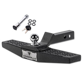 pickup truck tow ball with hitch steps by armordillo