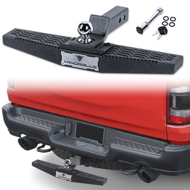 heavy duty pickup truck tow ball with hitch steps by armordillo